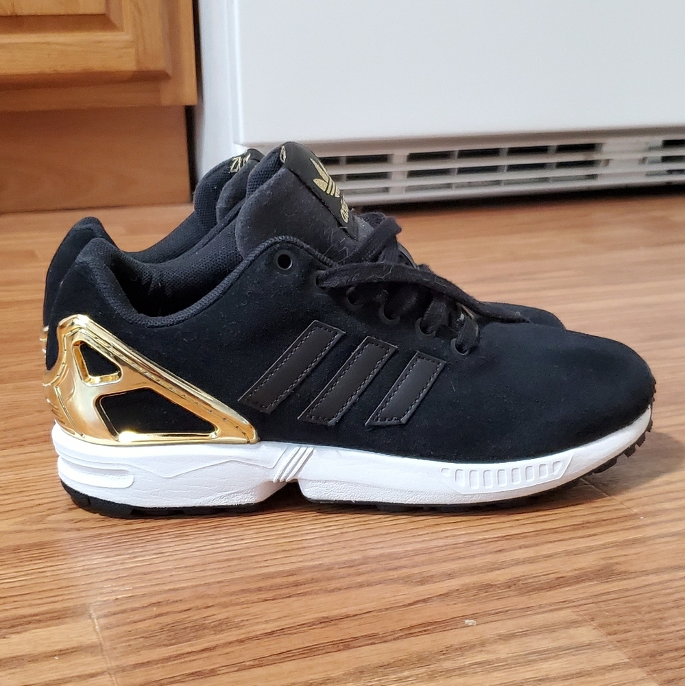 Womens Adidas ZX Flux Torsion Sneakers 🖤💛